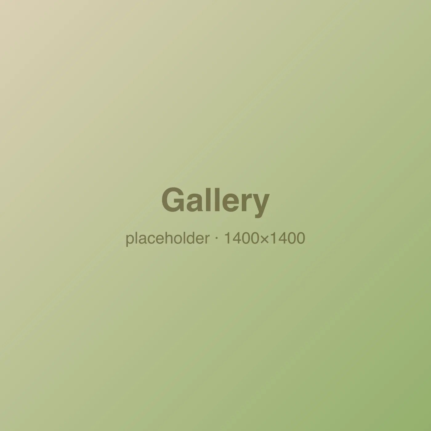 Gallery — placeholder